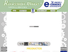 Tablet Screenshot of monay.com.mx